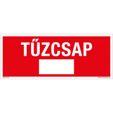 ZSONA DEKOR Tűzcsap Alumínium tábla 250x100 mm információs címke