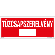 ZSONA DEKOR Tűzcsapszerelvény Műanyag tábla 250x100 mm információs címke
