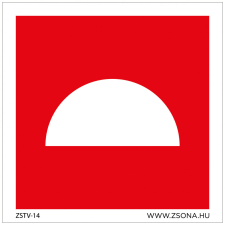 ZSONA DEKOR Tűzjelző Öntapadós matrica 200x200 mm információs címke