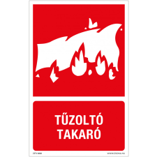 ZSONA DEKOR Tűzoltó takaró Öntapadós matrica 160x250 mm információs címke