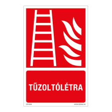 ZSONA DEKOR Tűzoltólétra Utánvilágító öntapadós matrica 160x100 mm információs címke