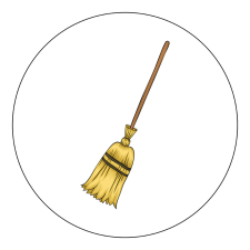 ZSONA DEKOR Vasalható Ovis jel csomag Seprű mintával ajándéktárgy