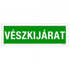 ZSONA DEKOR Vészkijárat Utánvilágító öntapadós matrica 300x100 mm információs címke