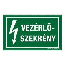 ZSONA DEKOR Vezérlőszekrény Műanyag tábla 160x250 mm információs címke