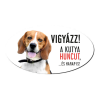 ZSONA DEKOR Vigyázz a kutya harap tábla műanyagból BEAGLE
