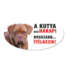 ZSONA DEKOR Vigyázz a kutya harap tábla műanyagból MASZTIFF kutyafelszerelés