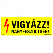 ZSONA DEKOR Vigyázz nagyfeszültség! matrica csomag 140x50 mm 4db/csomag információs címke