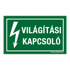 ZSONA DEKOR Világítási kapcsoló Öntapadós matrica 320x500 mm információs címke