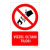 ZSONA DEKOR Vízzel oltani tilos! Alumínium tábla 100x160 mm