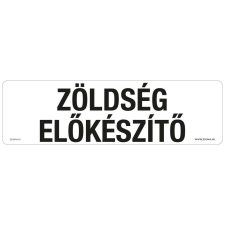 ZSONA DEKOR Zöldség előkészítő Öntapadós matrica 250x80 mm információs címke