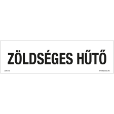 ZSONA DEKOR Zöldséges hűtő Öntapadós matrica 250x80 mm információs címke