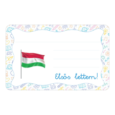 Zsona Zászló ovis jellel öntapadós füzet cimke füzetcímke