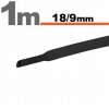  Zsugorcső fekete 18/9mm 11026F
