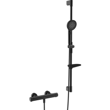Zuhany csaptelep Hansa Prisma zuhanyszettel együtt 150 mm fekete matt 4813043133 csaptelep