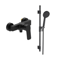  Zuhany csaptelep SAT Cube Way zuhanyszettel együtt 150 mm króm SATBSCU268CSET1 csaptelep