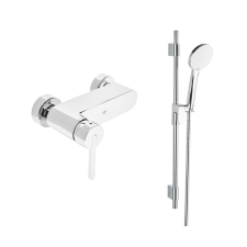 Zuhany csaptelep SAT Fusion zuhanyszettel együtt 150 mm króm SATBSFU268TCHSET csaptelep