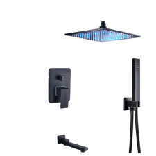 Zuhanycsap szett, Blackswan, M73.34 típus, antik fekete modell, 40 cm-es csaptelep