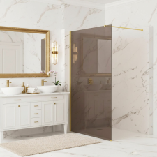  Zuhanyfal Rea Flexi Brown / Gold 90 kád, zuhanykabin