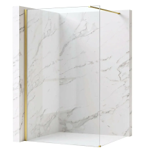  Zuhanyfal Rea Flexi Transparent / Brush Gold 140 kád, zuhanykabin