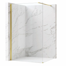  Zuhanyfal Rea Flexi Transparent / Gold 140 kád, zuhanykabin