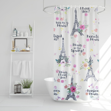 Zuhanyfüggöny 180 x 180 cm Eiffel torony lakástextília
