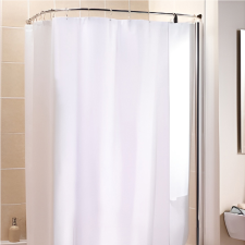  Zuhanyfüggöny tartó sarok 80 x 80 cm fehér fürdőszoba kiegészítő