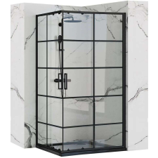  Zuhanykabin Rea Concept Black 80x100 kád, zuhanykabin