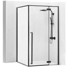 Zuhanykabin Rea Fargo 80x100 balck Mat kád, zuhanykabin