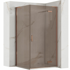  Zuhanykabin REA Hugo 100x90 Copper Brush kád, zuhanykabin