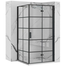 zuhanykabin Rea Molier Black 80x90 kád, zuhanykabin