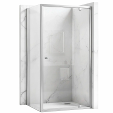  zuhanykabin Rea Primo Swing 100x80 Chrome kád, zuhanykabin