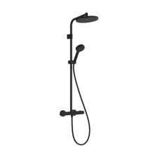 Zuhanyrendszer Hansgrohe Activera S termosztatikus csapteleppel matt fekete 28083670 csaptelep