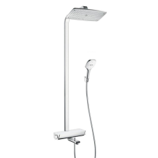 Zuhanyrendszer Hansgrohe Raindance E kádi termosztáttal fehér / króm 27113400 csaptelep