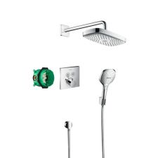Zuhanyrendszer Hansgrohe Raindance Select E termosztatikus csapteleppel króm 27296000 csaptelep