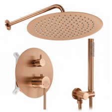  Zuhanyszett rejtett Rea Foss Clif Brush Copper + box csaptelep