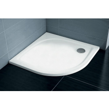Zuhanytálca negyedkörös Ravak 80x80 cm öntött márvány fehér XA234411010 kád, zuhanykabin