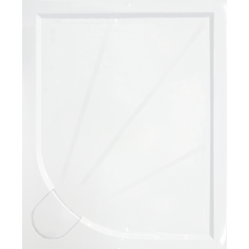  Zuhanytálca négyszögletes SAT 100x90 cm öntött márvány fehér SIKOLIMCC10090 kád, zuhanykabin