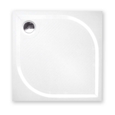  Zuhanytálca négyzet Roth 80x80 cm öntött márvány fehér 8000155 kád, zuhanykabin