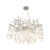 ZUMA Cindy króm-átlátszó kristály függesztett lámpa (ZU-MD4115-1-ECN) G9 10 izzós IP20