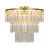 ZUMA Tifanny arany-átlátszó kristály mennyezeti lámpa  (ZU-P17127-4-GD) E14 4 izzós IP20