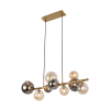 ZUMA Villa borostyán-arany függesztett lámpa (ZU-MD5918-10-EGN) G9 10 izzós IP20