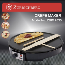 Zurrichberg 1500W 31cm Crépe Palacsintasütő edény