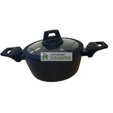 Zurrichberg ZB 2063 LÁBAS ÜVEG FEDŐVEL 20 CM FEKETE 3,3 LITER edény