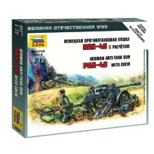  Zvezda Pak-40  makett figura 1:72 (6257) makett