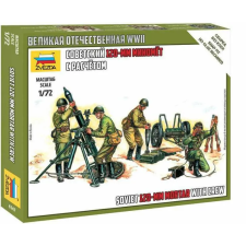  Zvezda Soviet 120 mm Mortar with screw 1/72 (6147) makett