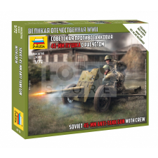 Zvezda Soviet 45 mm Anti-Tank Gun with Crew makett 1:72 (6112Z) makett