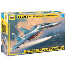  Zvezda Sukhoi SU-27 UB  1:72 makett repülő (7294) makett