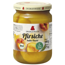 ZWERGENWIESE Zwergenwiese bio őszibarack befőtt 360 g reform élelmiszer