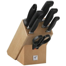 zwilling Four Star késblokk + kések, 8 db kés és bárd