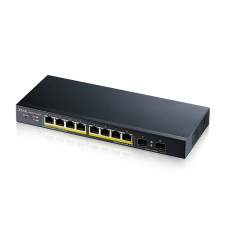 ZyXEL 8 portos Fémházas Menedzselhető Switch (GS1900-10HP-EU0102F) (GS1900-10HP-EU0102F) hub és switch